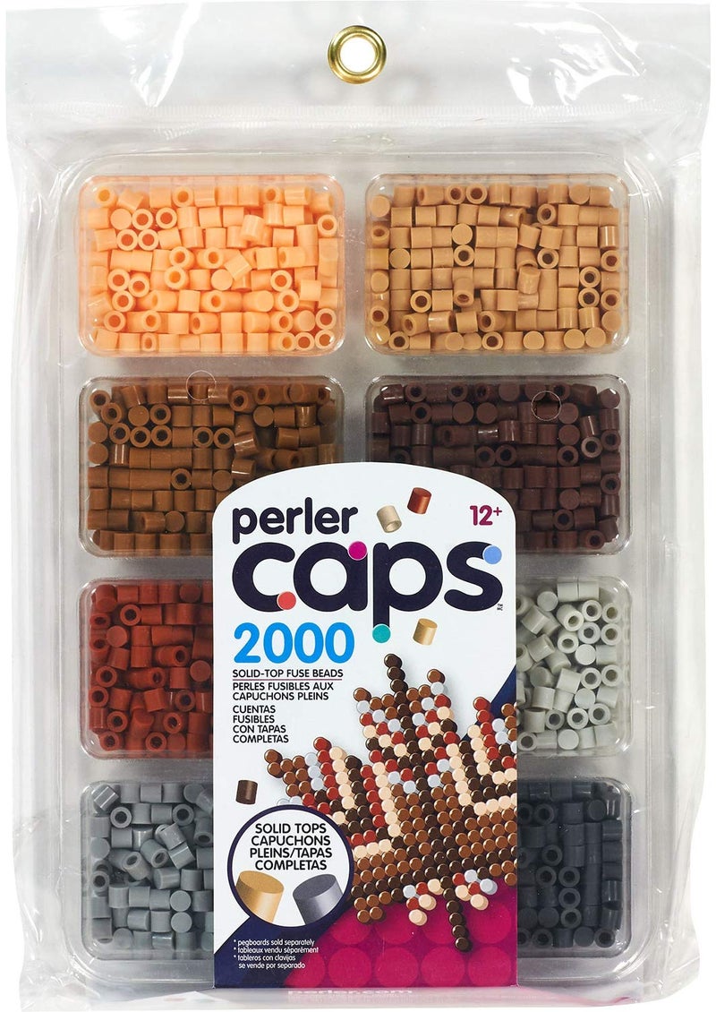 Perler Neutral Colors Caps Bead Tray, 2000pcs - Image 1